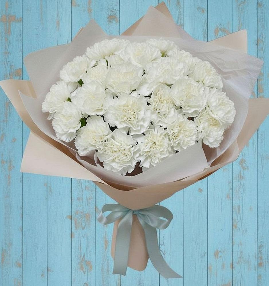 Букет цветов из: Гвоздики в Большой Ижоре