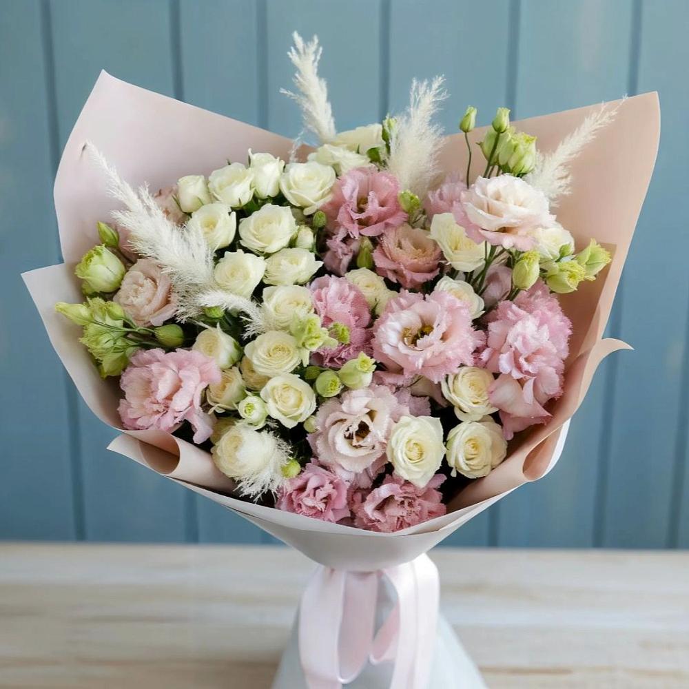 Букет цветов из: Альстромерии и Розы в Большой Ижоре