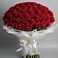 Букет 101 Красная роза Блэк Мэджик в Большой Ижоре
