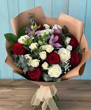 Букет цветов из:  Розы и Альстромерии в Большой Ижоре