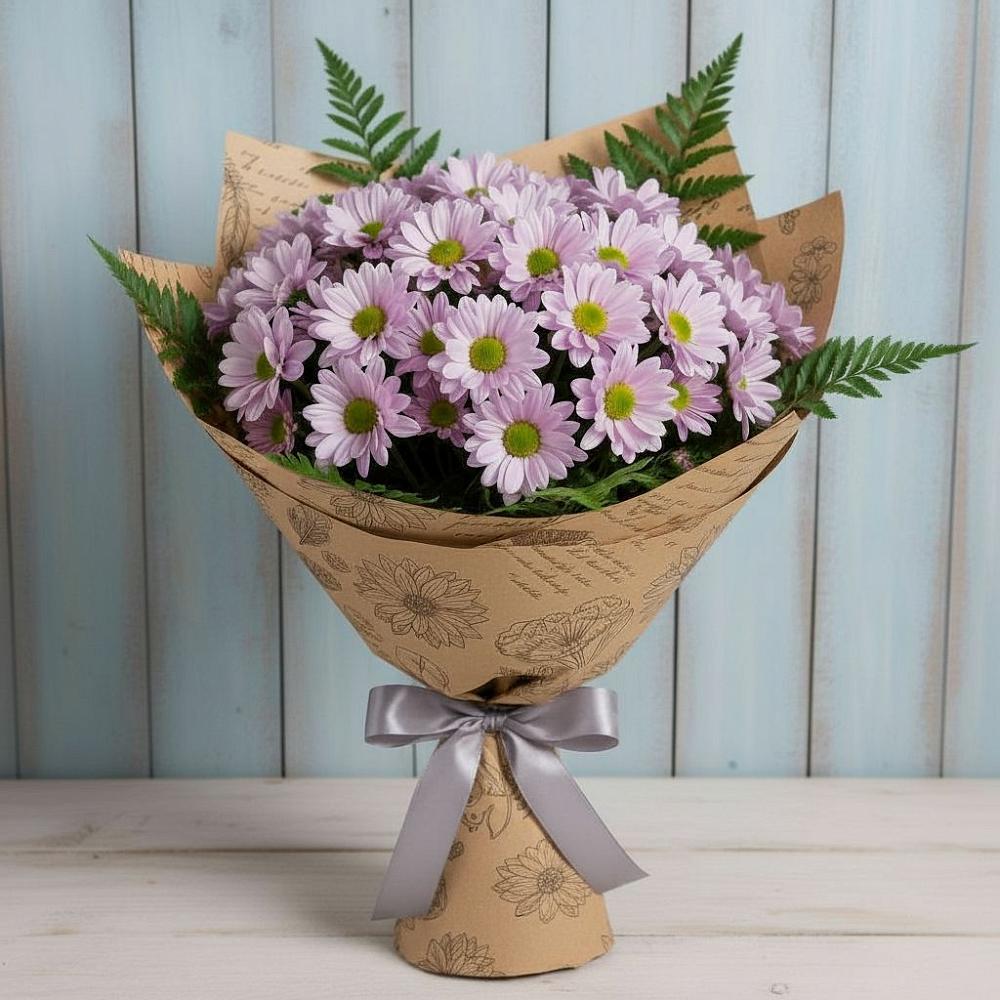Букет цветов из: Хризантемы в Большой Ижоре