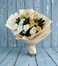 Букет цветов из:  Розы и Хризантемы #REPLACE_PRED# Большой Ижоре