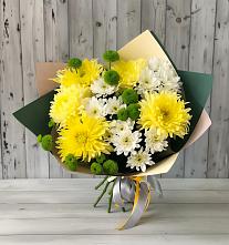 Букет цветов из:  Хризантемы #REPLACE_PRED# Большой Ижоре
