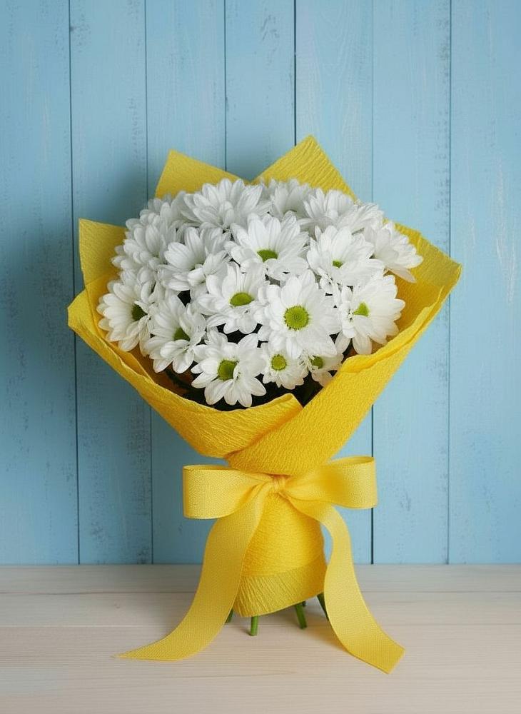 Букет цветов из: Хризантемы в Большой Ижоре