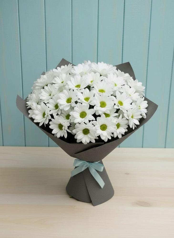 Букет цветов из: Хризантемы в Большой Ижоре