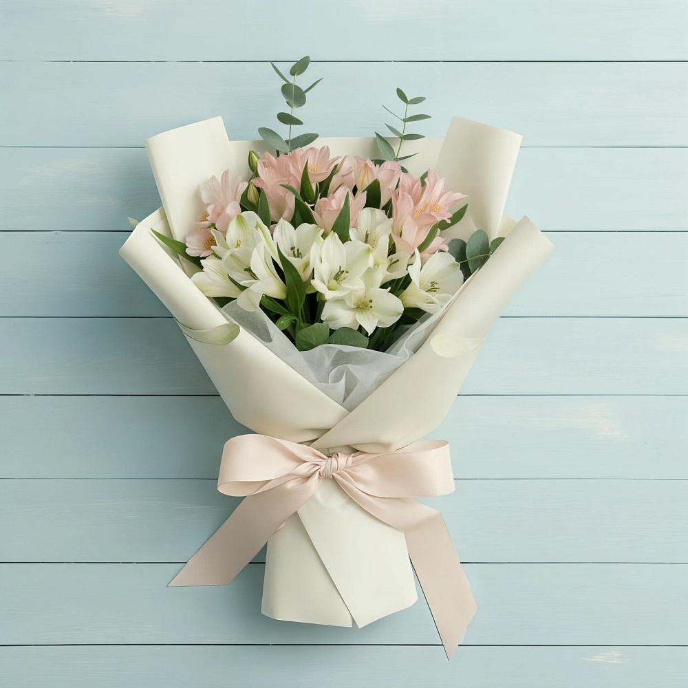 Букет цветов из: Альстромерии в Большой Ижоре