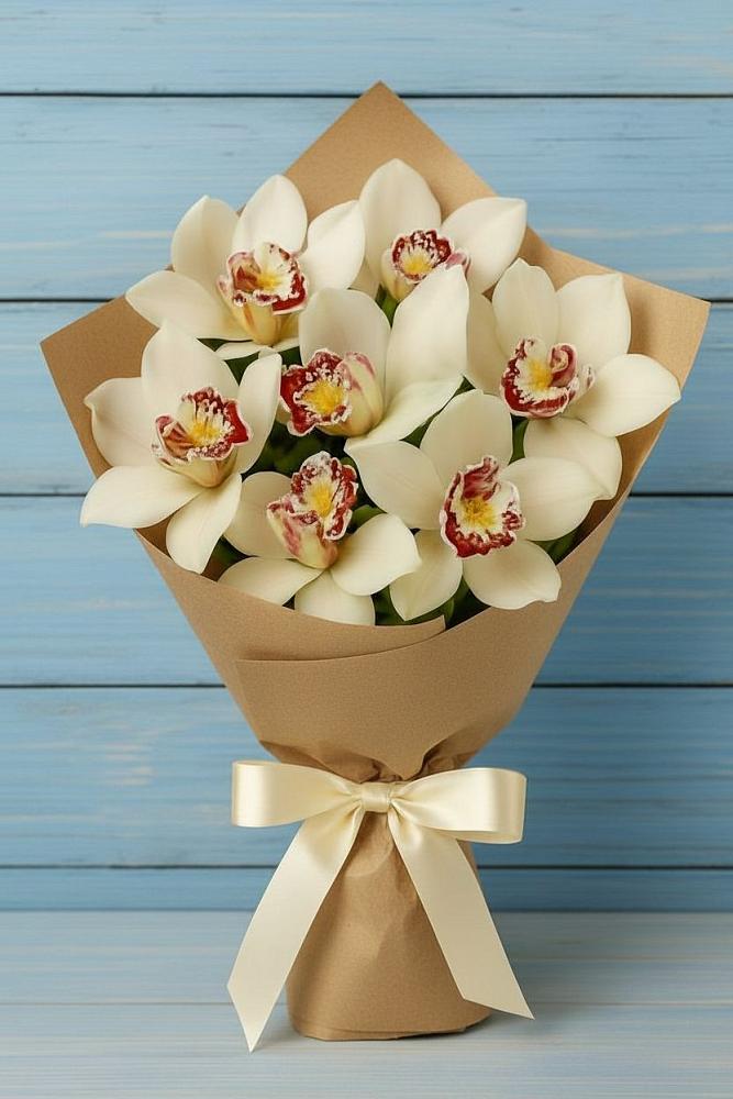 Букет цветов из: Орхидеи и Розы в Большой Ижоре